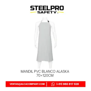 Mandil PVC Blanco Alaska 70×120cm