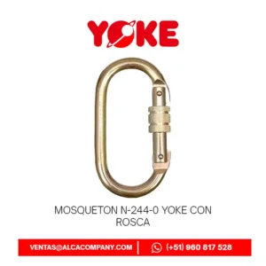 Mosqueton N-244-0 Yoke con Rosca