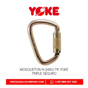 Mosqueton N-248G-TR Yoke Triple Seguro