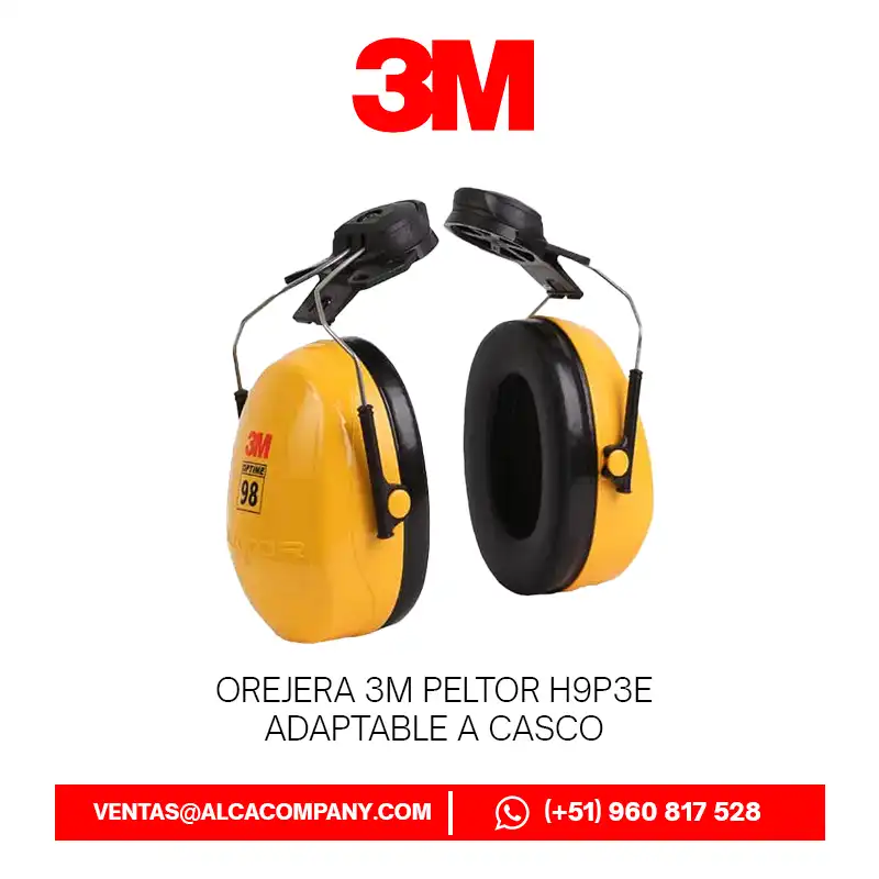 Orejera 3M Peltor H9P3E Adaptable a Casco