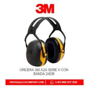 Orejera 3M X2A Serie X con Banda 24dB