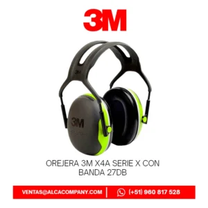 Orejera 3M X4A Serie X con Banda 27dB