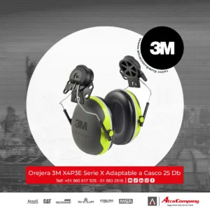 Orejera 3M X4P3E Serie X Adaptable a Casco 25 Db