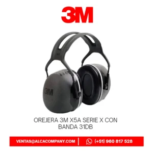 Orejera 3M X5A Serie X con Banda 31dB