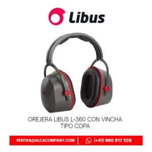 Orejera Libus L-360 Adaptable Casco Minero