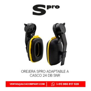 Orejera Spro Adaptable a Casco — 24 dB SNR