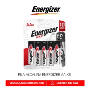 Pila Alcalina Energizer AA x8