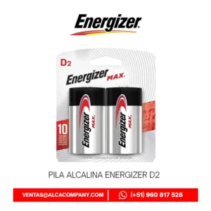 Pila Alcalina Energizer D x2