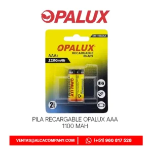Pila Recargable Opalux AAA 1100 mAh