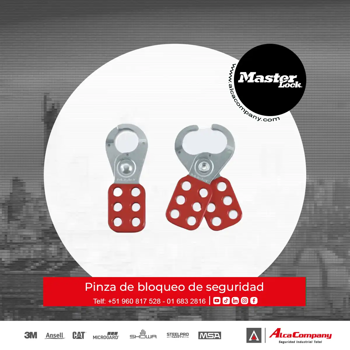 Pinza de bloqueo de seguridad Master Lock PERU