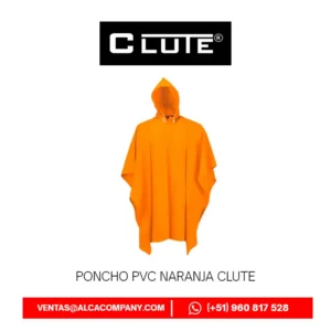 Poncho PVC Naranja Clute