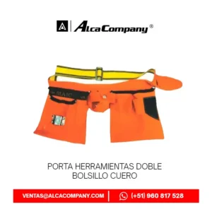 Porta Herramientas Doble Bolsillo Cuero