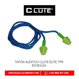 Tapón Auditivo Clute Elite TPR en Bolsa