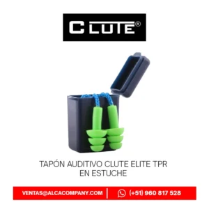 Tapón Auditivo Clute Elite TPR en Estuche