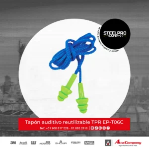 Tapón Auditivo TPR EP-T06C Steelpro