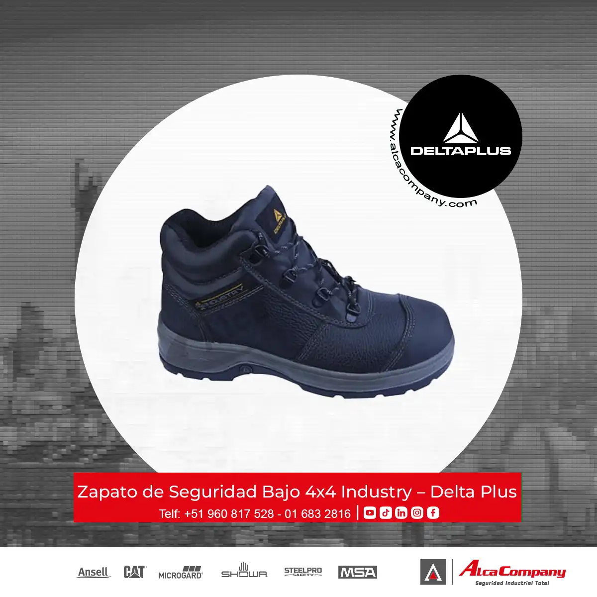 Zapato de Seguridad Bajo 4x4 Industry – Delta Plus
